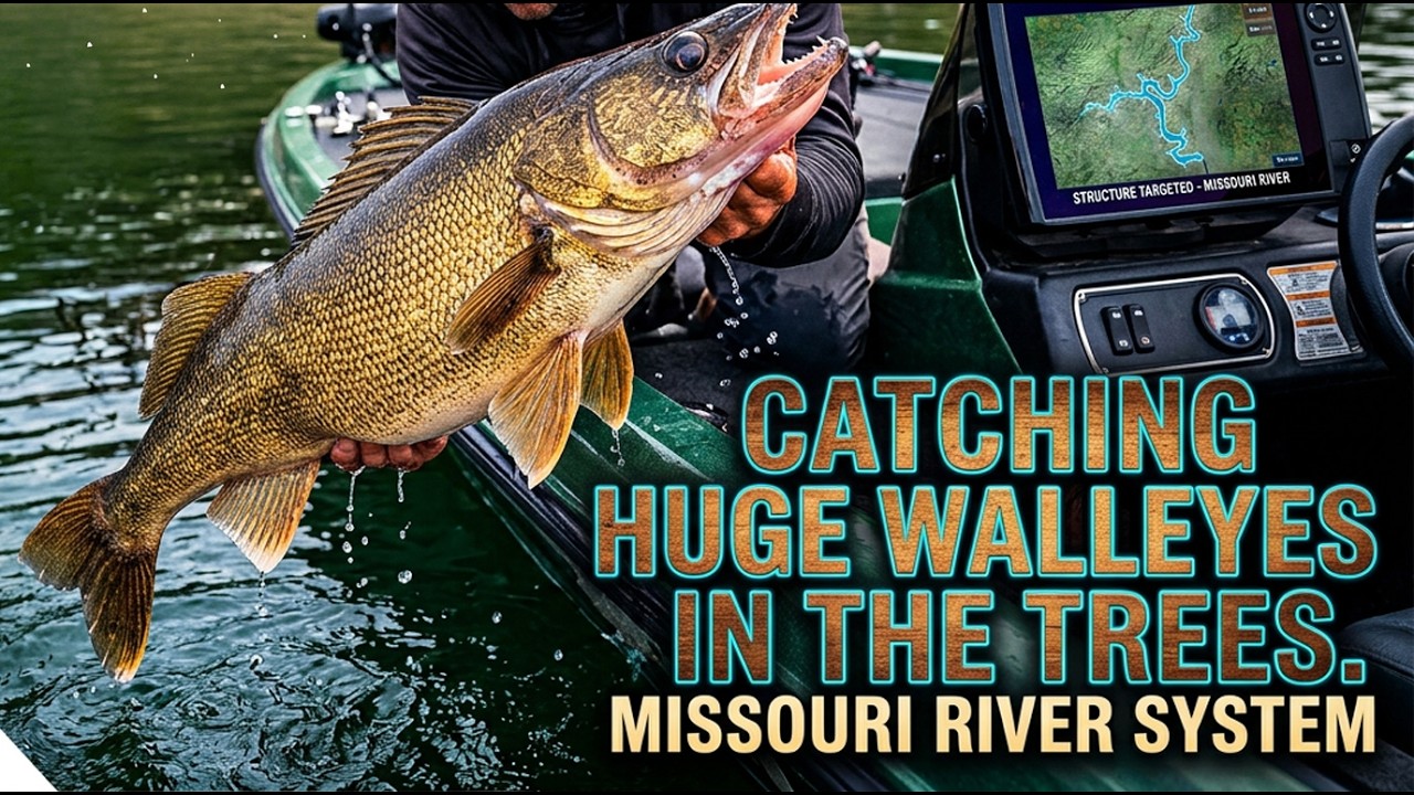 Missouri River Big Walleye Fishing – Sunken Timber & Swan Creek