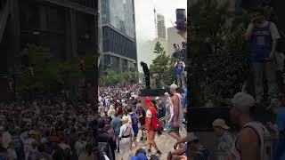 Incredible energy on the streets of Lower Manhattan today for the Knicks championship parade. 🏆