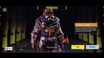 Unlocking Firebreak Basilisk in cod mobile#codm