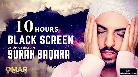 10 Hours Black Screen Quran Recitation by Omar Hisham | Be Heaven | Relaxation Sleep Stress Relief