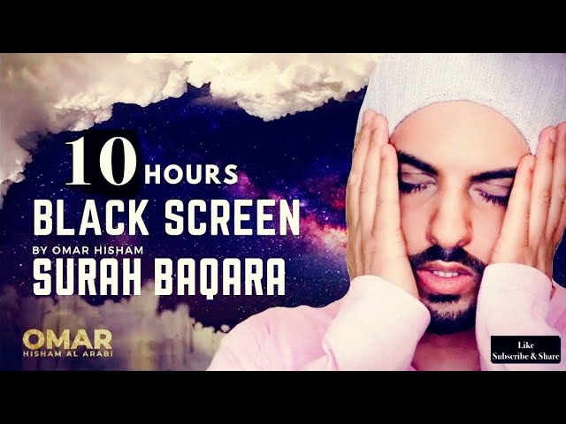 10 Hours Black Screen Quran Recitation by Omar Hisham | Be Heaven | Relaxation Sleep Stress Relief class=