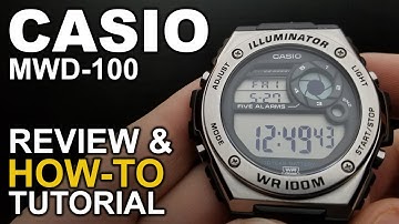 Casio MWD-100 - Review and How to Tutorial on module 3487