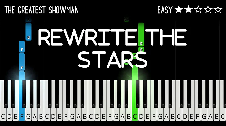 The Greatest Showman - Rewrite The Stars - EASY Piano Tutorial