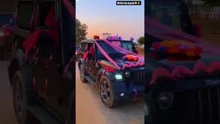 Power of Mahindra Thar 😱 Viral short video 😱 Barat ka super Seen 😘#viral #shorts