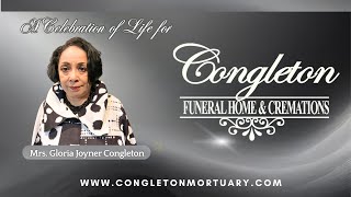11.26.2025-Celebration of Life Service For: 🕊️Mrs. Gloria Joyner Congleton