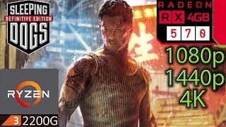 Sleeping Dogs Definitive Edition - RX 570  - 1080p - 1440p - 4K - Ryzen 3 2200G - Benchmark PC