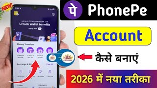 Phonepe App Par Account Kaise Banaye | How To Open Phonepe Account | Phonepe Kaise Chalu Kare 2026