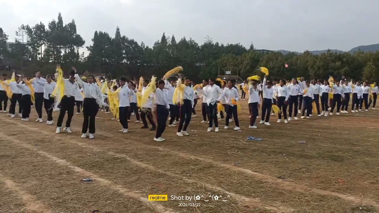 St.Joseph H.S.S Nongkasen sport meet 2024 dance performed by Yellow House