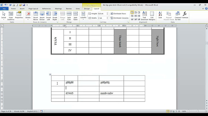 Hướng dẫn làm bảng biểu trong word 2023