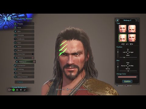 Monster Hunter World - Full Character Creation ALL OPTIONS (Full Game)  PS4 Pro