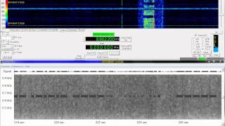 Pirate Beacon, DRNK, September 7, 2014, 0316 UTC, 6902 kHz, CW