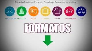 Descargar FORMATOS, cartas y CONTRATOS para cualquier TRÁMITE O SERVICIO