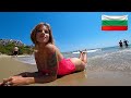 БОЛГАРИЯ 2020. ПЛЯЖ. СИЛЬНЫЕ ВОЛНЫ И ВЕТЕР. СВЕТИ ВЛАС. MARINA DINEVI BEACH. ОТДЫХ В БОЛГАРИИ 2020.