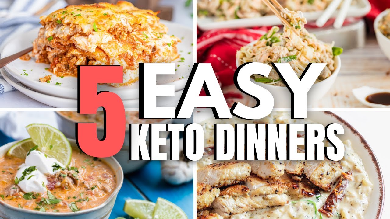 EASY KETO DINNERS in under 30 MINUTES!!!! - YouTube