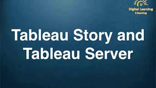 48 Tableau Story and Tableau Server | Full course below link | Online Training app below link