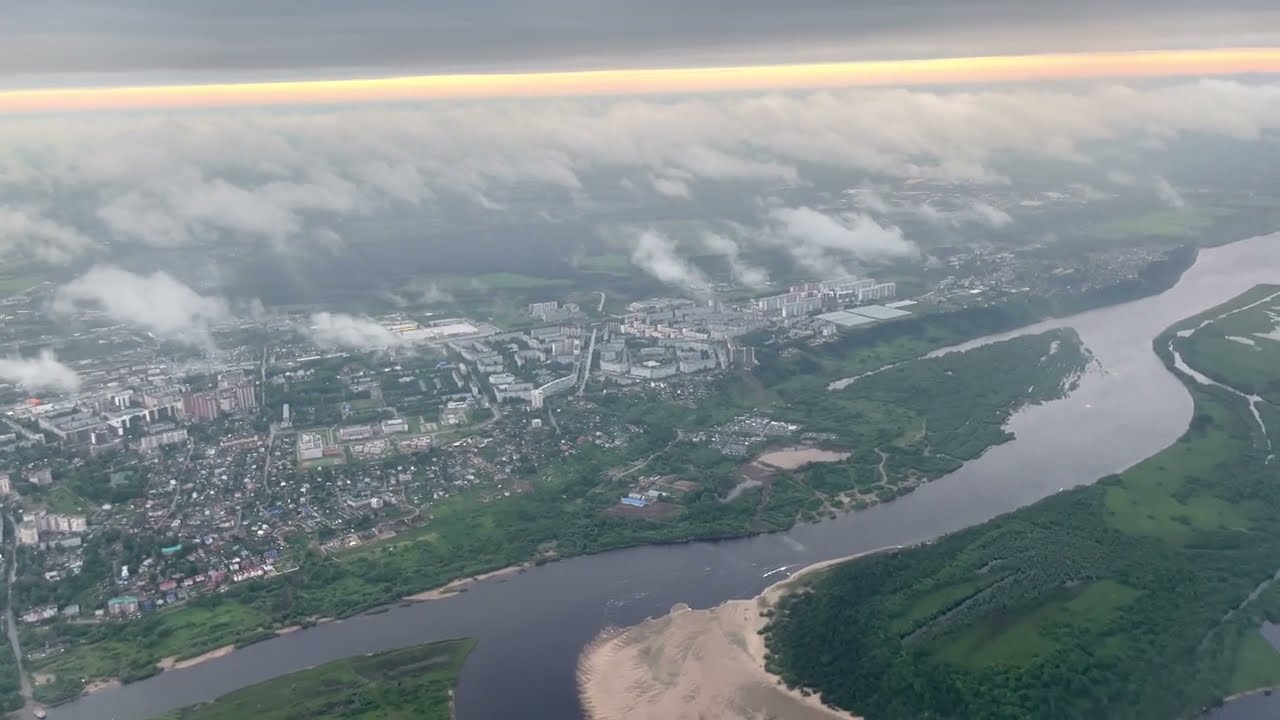 Early morning Syktyvkar take off 4K 60 HDR