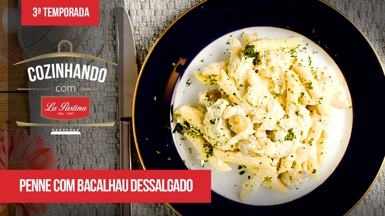 Receita de Macarrão com Bacalhau e Molho Branco