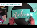 Chalk Couture Demon On Circle Round Board and Rustic Wreath and Double Welcome Transfers Chalk Couture Demon On Circle Round Board and Rustic Wreath and Double Welcome Transfers