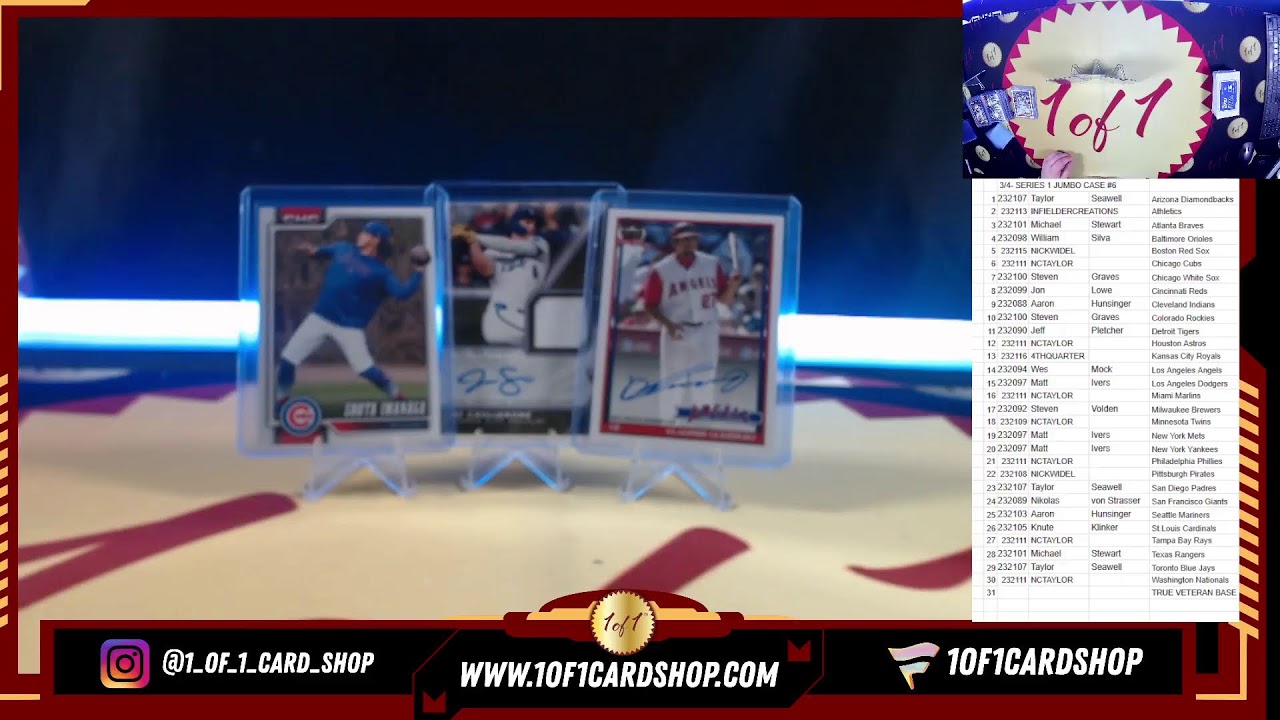 3/4- SERIES 1 JUMBO CASE BREAKS!!!!!!