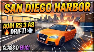 Asphalt 8: Audi RS 3 Drift King! 👑 (San Diego Harbor Gameplay) Asphalt 8 Gameplay screenshot 5