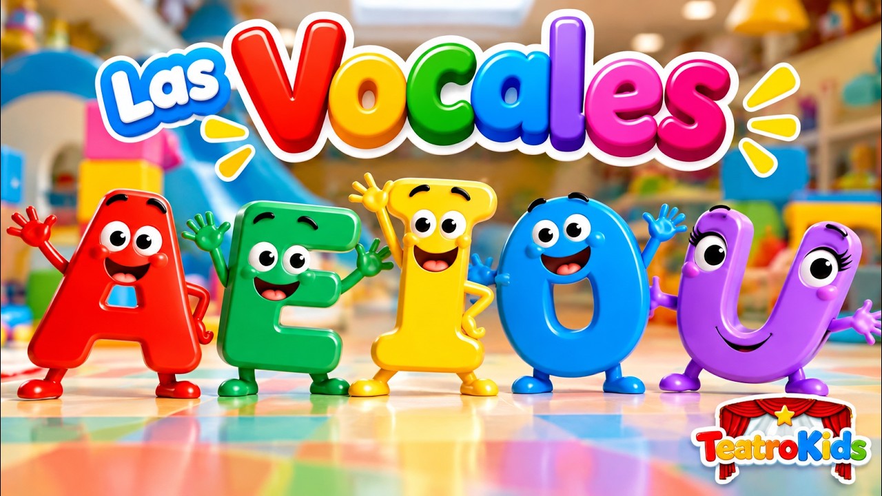 Las Vocales | Aprendizaje para Niños, CANCIÓN INFANTIL | Teatrokids ...