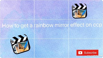 | How To Get A Rainbow Mirror Effect On Ccp |😁