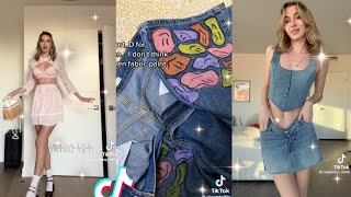 Thrift flip DIY clothes upgrade thrifting tik tok compilation