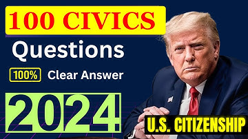 2024 USCIS Official Civics Test Questions & Answers, U.S. Citizenship (One Easy Answer) Random Order
