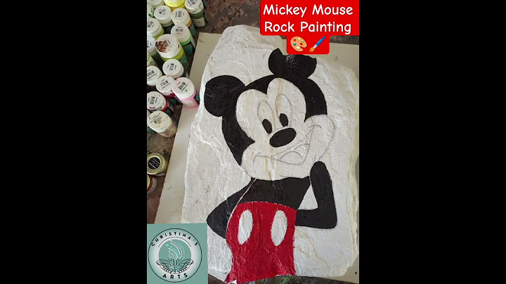 Mickey Mouse Rock Painting 🐭 | Easy Disney DIY for Beginners