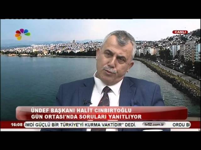 15 02 2016 GÜN ORTASI ÜNDEF BAŞKANI HALİT CINBIRTOĞLU