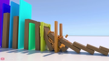 HUGE DOMINOES - Chain reaction simulation