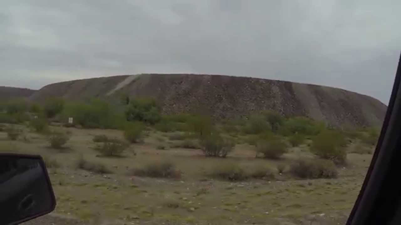 Darby Well Road with Delores, Ajo, Arizona, 12 August 2014, GOPR7413