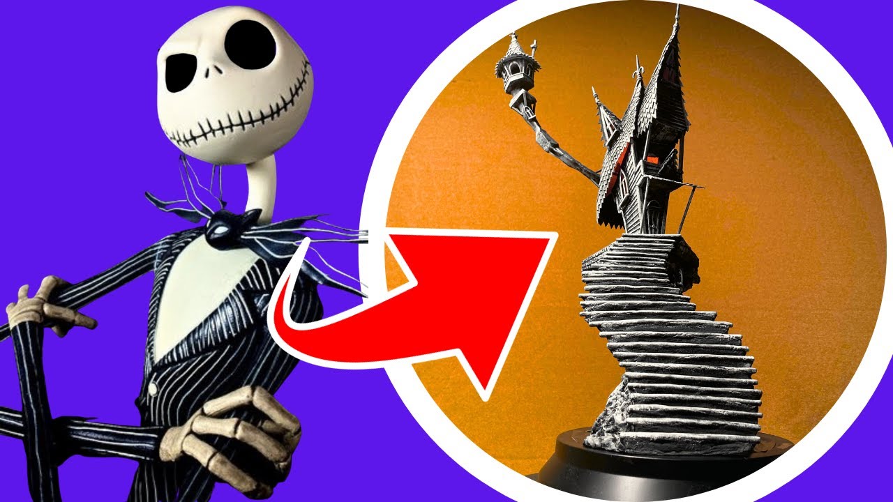 Crafting Jack Skellington's House from Tim Burton's Nightmare Before Christmas