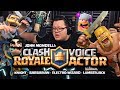 Clash royale voice actor knight barbarian electrowizard and lumberjack