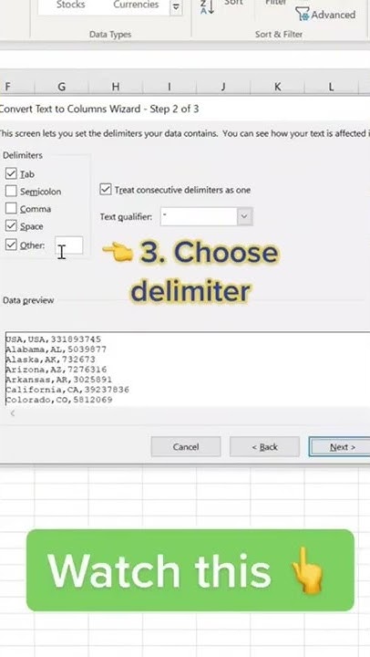 Learn how to split data into different columns in Microsoft Excel # ...