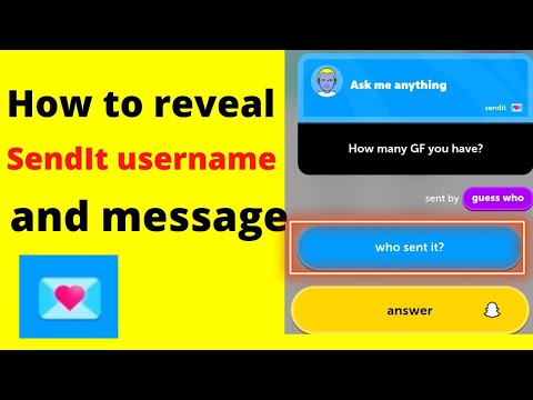 How to REVEAL Sendit Username and msg on snapchat || Reveal Who sends