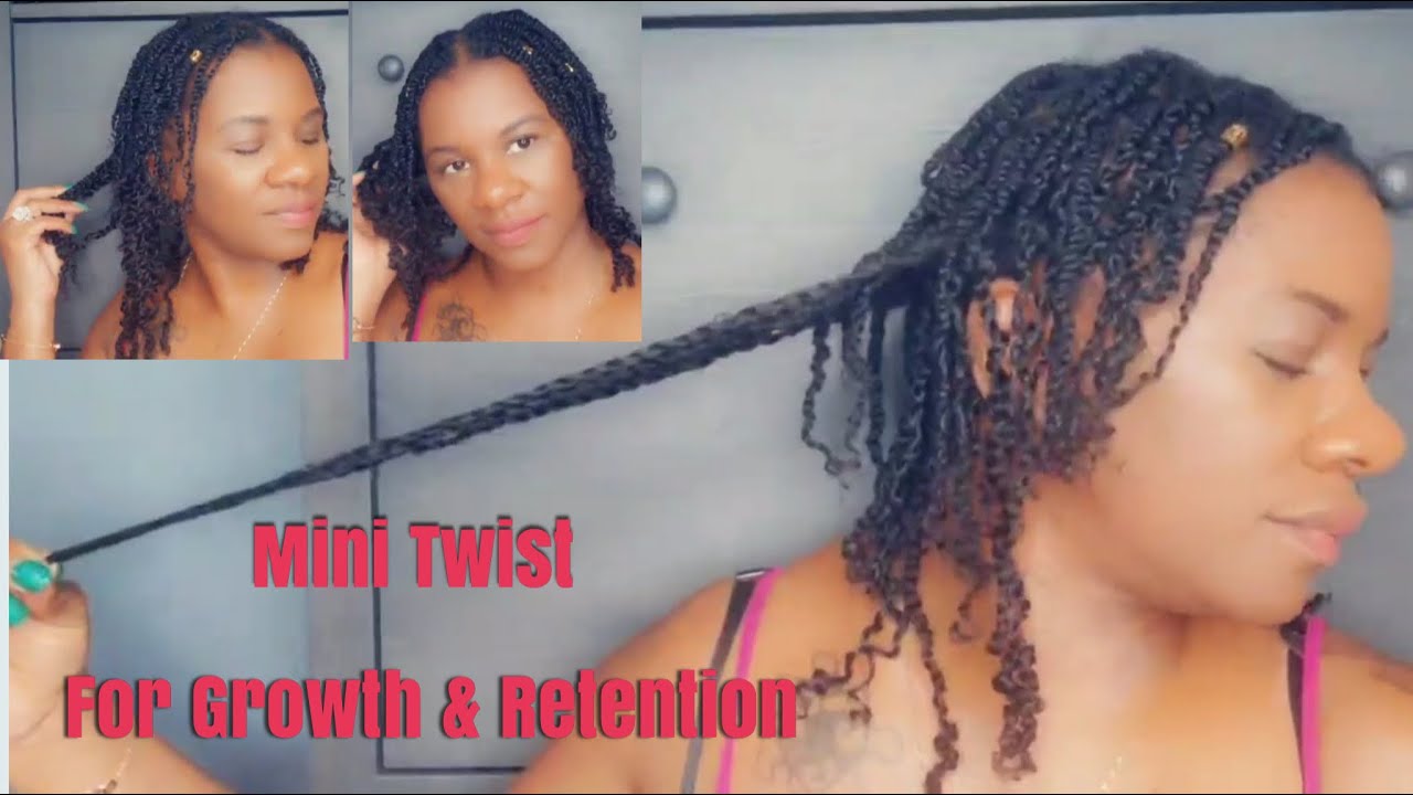 DO MINI TWIST LIKE THIS FOR MAJOR HAIR GROWTH AND RETENTION | EASY SUPER CUTE PROTECTIVE STYLE