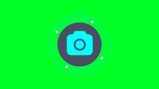 Camera icon green screen video