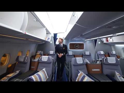 Lufthansa A350 Business Class cabin