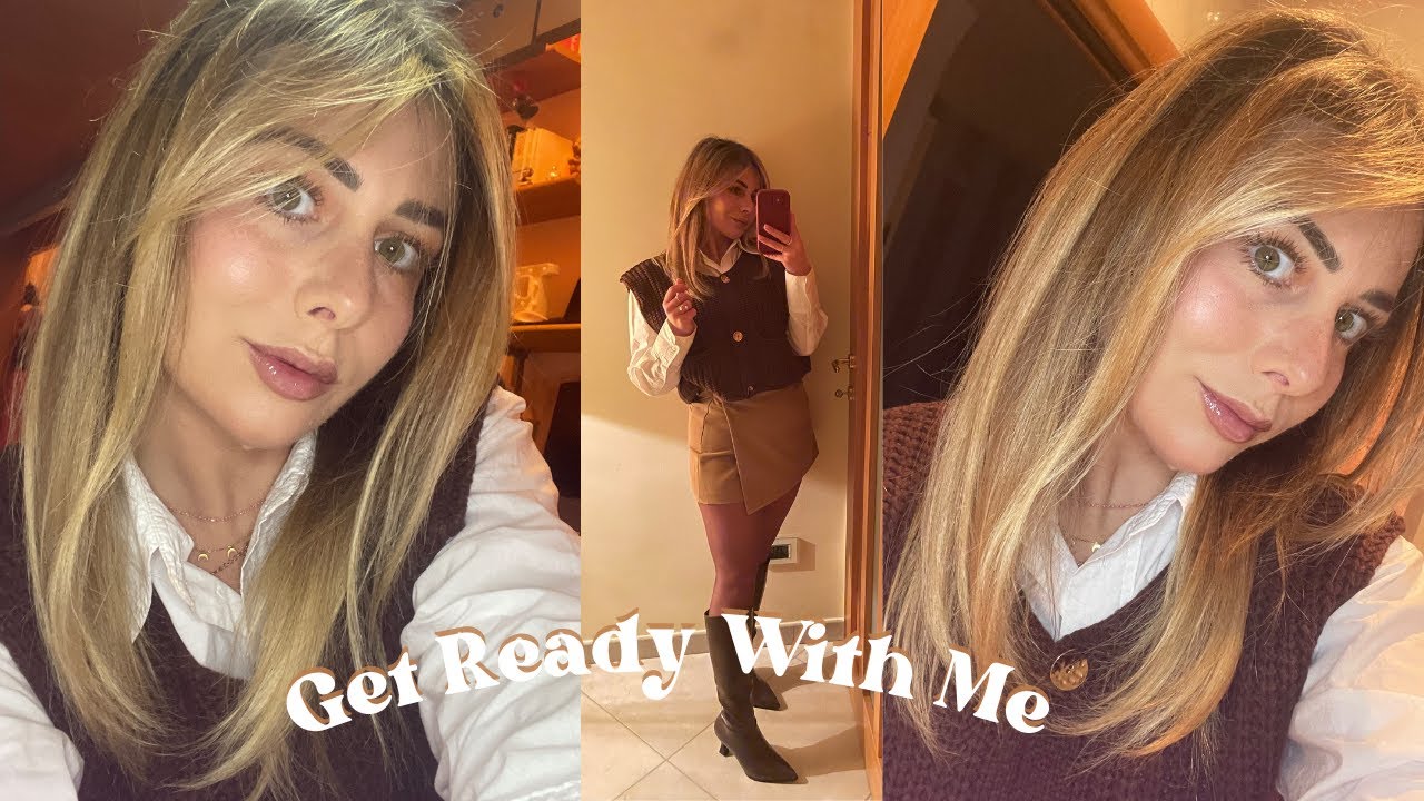 PIEGA LISCIA E VOLUMINOSA, EASY and CLEAN MAKEUP, OUTFIT - friday night out GRWM ✨💄