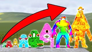 I PLAYING AS LITTLE TO BIG COLORS & ELEMENTS ALL 3D LETTER A - ALPHABET LORE FAMILY in Garry's Mod