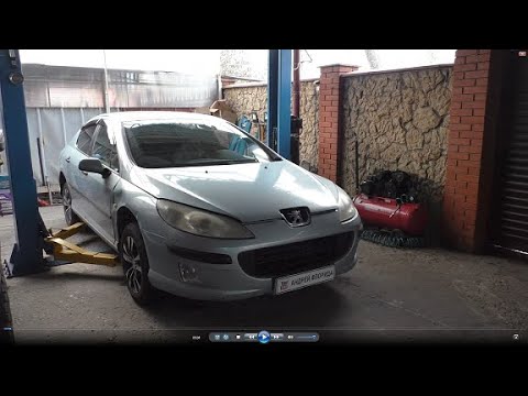 Замена датчика ABS переднего левого колеса на Peugeot 407 1,8 Пежо 407 2005 года