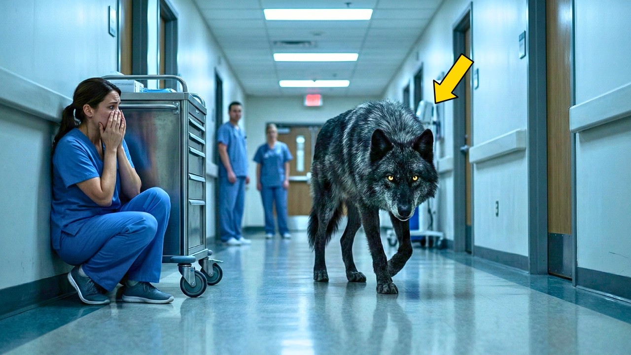 OGROMNY CZARNY WILK WTARGNĄŁ DO SZPITALA. GDY ODKRYTO POWÓD, WSZYSCY BYLI W SZOKU