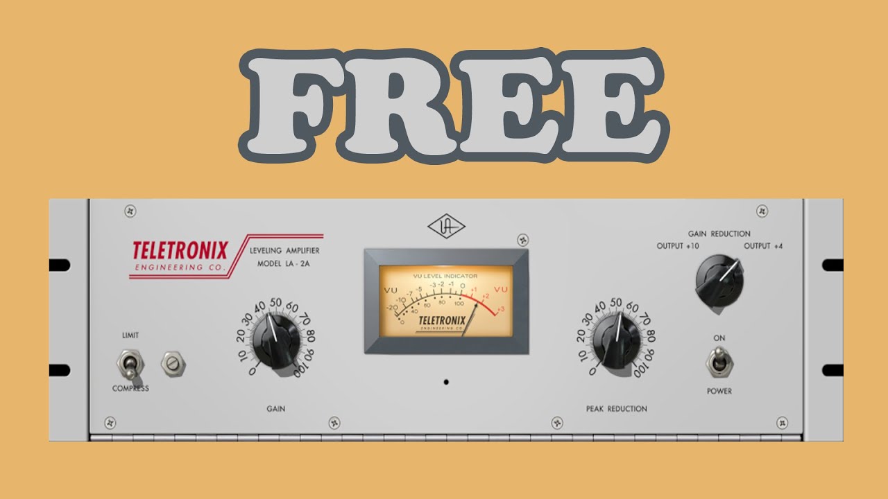 FREE FOR LIMITED TIME LA 2A Tube Compressor by Universal Audio YouTube