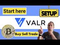 How to setup and use valrs crypto wallet