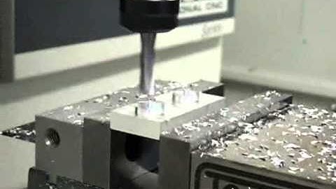 Tormach PCNC 1100 - Short Segment of Machining Operation: 2 Parts 1 Stock