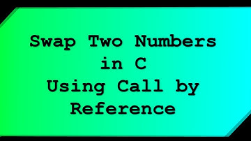 Swap Two Numbers using Call By Reference in C - Jit Code