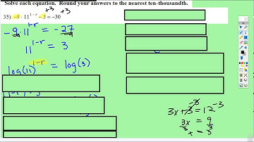 Exponential Equations: Two Steps and No Solution
