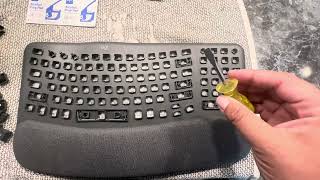 Cleaning a Logitech Wave Keyboard by Removing Keys