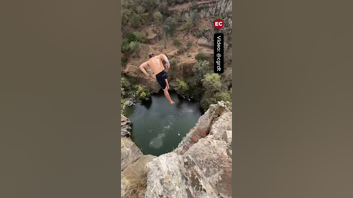 Un atleta francés bate el récord mundial de ‘salto de la muerte’ en una cascada de Jaén